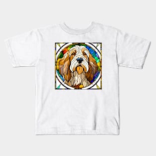 Stained Glass Otterhound Kids T-Shirt